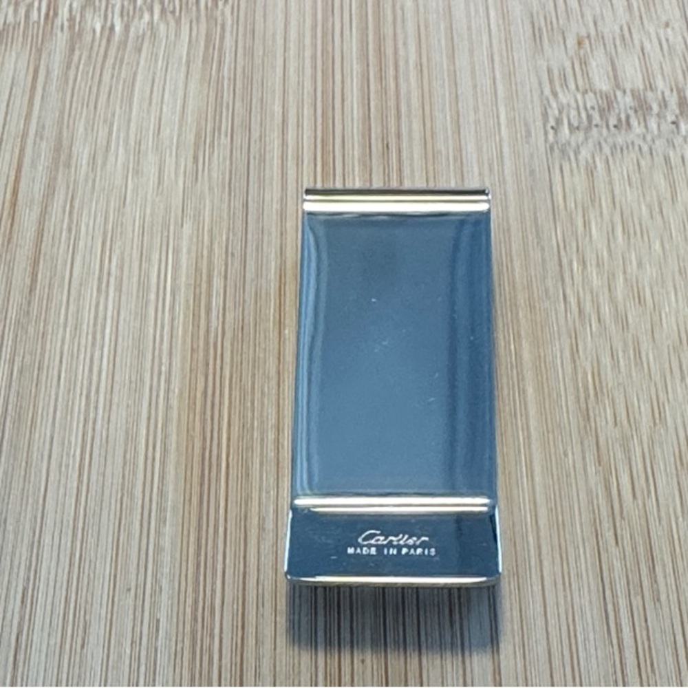Cartier Authentic Silver Monogram Money Clip - Picture 2 of 5